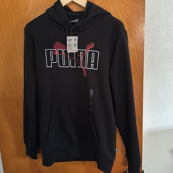 Puma Hoodie Mens Small Black - Picture 1 of 2